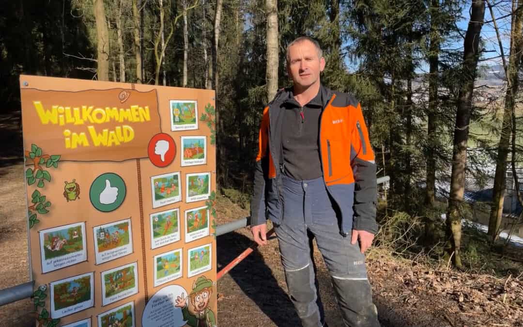 Gerald erklärt, wie ein Miteinander im Wald funktionieren kann