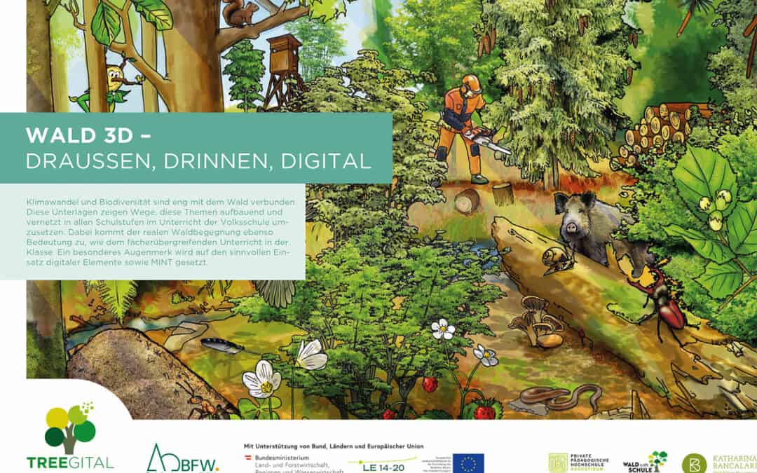 Innovative Schulunterlage: Wald 3D: Draußen, Drinnen, Digital