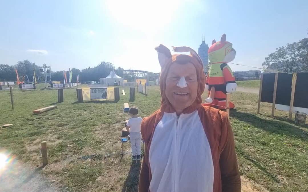 Eichhörnchen Willi bei der Forstwettkampf WM